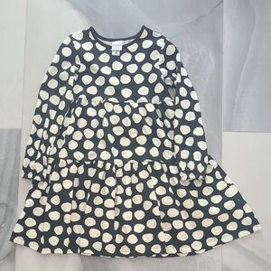 Hanna Andersson Black and White Polka Dot Kids Dress